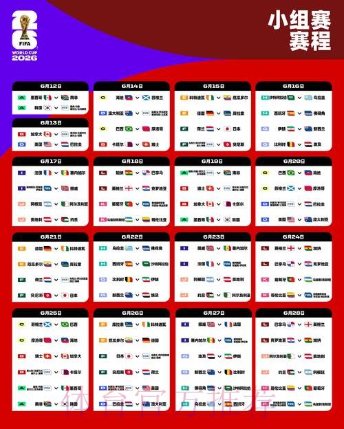 2026世界杯赛程实时更新高清直播直播平台